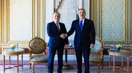 Ceyhun Bayramov Hakan Fidanla görüşdü – FOTO/VİDEO