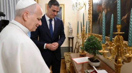 İspaniyada Roma Papasına zeytun ağacı hədiyyə edildi
