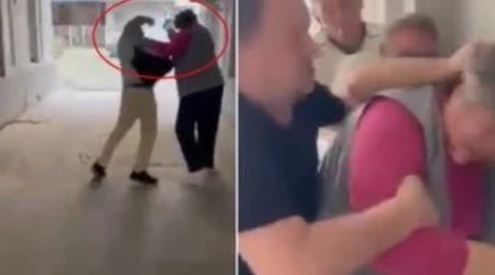 Elektrik kabelini kəsdiyinə görə 68 yaşlı qadını vəhşicəsinə döydü &ndash; VİDEO