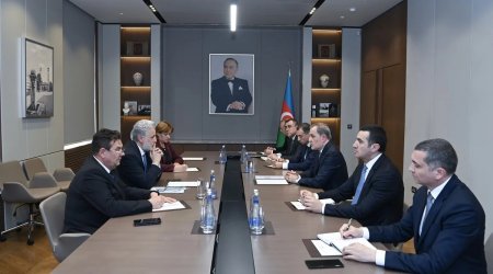 Nazir Rumıniya Prezidentinin müşaviri ilə görüşdü - FOTO