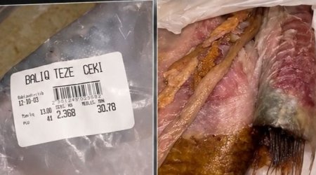 "Qayalı" marketdə biabırçılıq: Xarab məhsulu zibil qutusuna atıb, məsuliyyətdən qaçmaq istədilər! - VİDEO