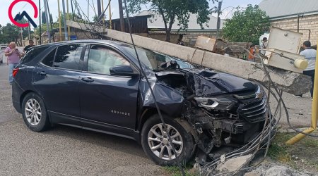 &ldquo;Chevrolet&rdquo; əvvəl &ldquo;Opel&rdquo;ə, daha sonra işıq dirəyinə çırpıldı - FOTO