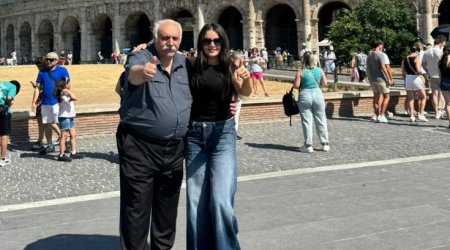 Eldar Mansurovla Aysel Teymurzadə Romada -Fotolar