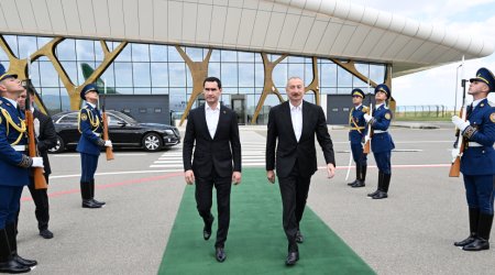 Sərdar Berdiməhəmmədovun Azərbaycana dövlət səfəri başa çatdı &ndash; FOTO
