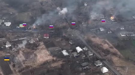 Ukrayna ordusu Rusiyanın yük karvanını vurdu - Video