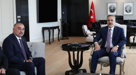 Hakan Fidan səfirimizlə görüşdü