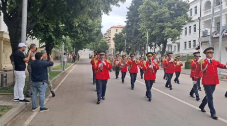 Xankəndidə hərbçilərin yürüşü keçirildi - FOTO/VİDEO