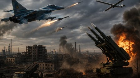 Ukrayna Baş Qərargahı: Gecə hücumu zamanı 132 dron və raket məhv edildi