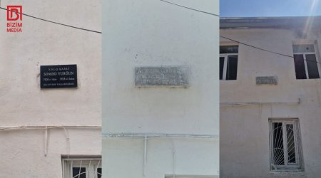 Bizim.Media YAZDI - Səməd Vurğunun köhnə barelyefi YENİLƏNDİ - FOTO