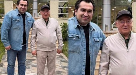 Elton oxudu, Kəmaləddin Heydərov onu dinlədi - VİDEO