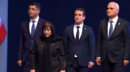 Azərbaycan nümayəndə heyəti Xamenei ilə vida mərasimində - VİDEO