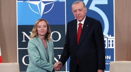 Ərdoğan Meloni ilə DANIŞDI: Müdafiə sənayesində yeni addımlar atılır