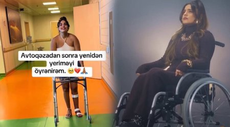 &ldquo;Qəzadan sonra yenidən yeriməyi öyrənirəm&rdquo;&ndash; Video