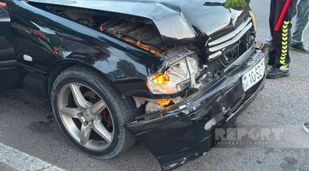 Sumqayıtda "Mercedes", "Toyota" və "Opel" toqquşdu - FOTO