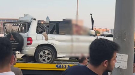 Dərnəgül yolunda dəhşətli qəza - Sürücü həlak oldu - Video