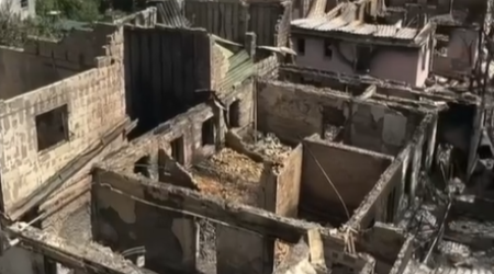 Kiyev vilayətində dəhşətli mənzərə: 400-dən çox ev yararsız hala düşüb &ndash; VİDEO