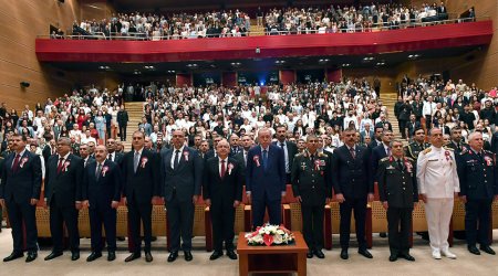 Zakir Həsənov Ərdoğanla birlikdə kursantların buraxılış mərasimində - FOTO