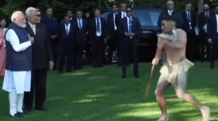 Yeni Zelandiyada Baş nazir Narendra Modini maori rəqsi ilə salamladılar - VİDEO