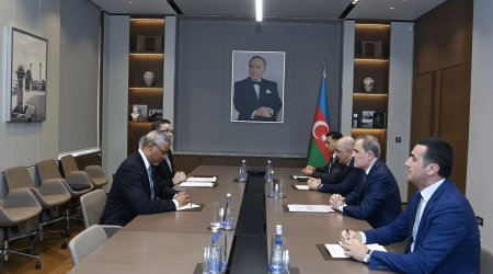 Ceyhun Bayramov ÜGT-nin baş katibi ilə görüşdü &ndash; FOTO
