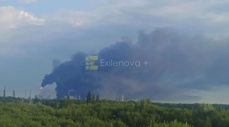 DRON HÜCUMU: Başqırdıstanda neft emalı zavodu vuruldu - VİDEO