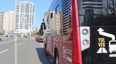 Bakıda sərnişin avtobusunun hərəkət istiqaməti dəyişdirilir