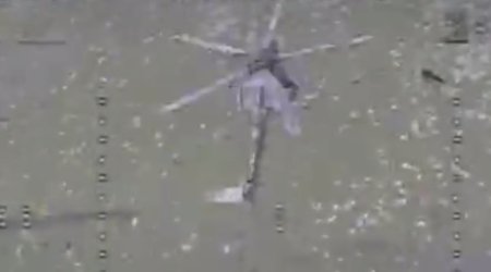 Ukrayna dronu Rusiya helikopterini belə MƏHV ETDİ &ndash; VİDEO