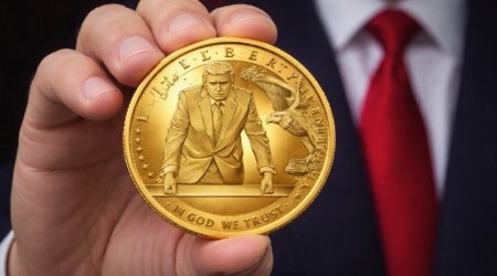 Trampın təsviri olan 1 dollarlıq qızıl sikkə buraxılır &ndash; FOTO