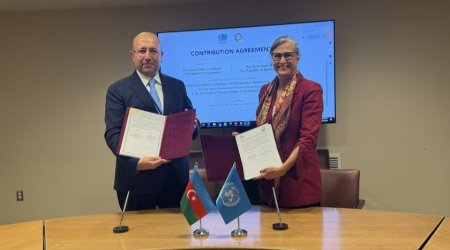 Nyu-Yorkda Şərqi Zəngəzur iqtisadi rayonu ilə bağlı saziş imzalandı - FOTO