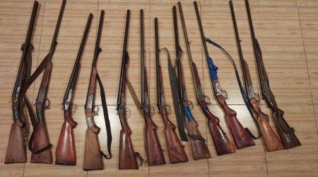 Ötən gün qanunsuz saxlanılan 14 tüfəng aşkarlandı