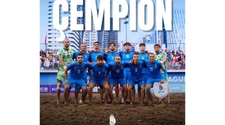Çimərlik futbolu üzrə Azərbaycan millisi Avropa çempionatının A Liqasına yüksəldi