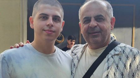 Oğlunu hərbi xidmətə yola saldı &ndash;Foto