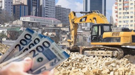 Daha bir ərazidə böyük söküntü - mülkiyyət sahiblərinə kompensasiya ödənilir