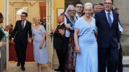 Britaniyanın yeni baş nazirinin xanımı bu brendin geyimi ilə diqqət çəkdi &ndash; FOTO