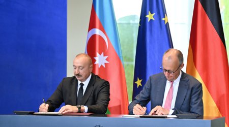 Berlində Azərbaycan-Almaniya sənədləri İMZALANDI - FOTO