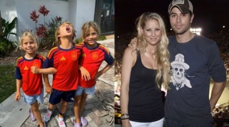 Anna Kurnikova uşaqlarının İspaniya millisinin forması ilə FOTOSUNU paylaşdı