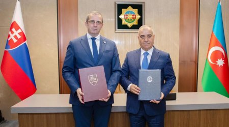 Azərbaycanla Slovakiya arasında məxfi məlumatın mübadiləsi və qarşılıqlı mühafizəsi Sazişi İMZALANDI - FOTO