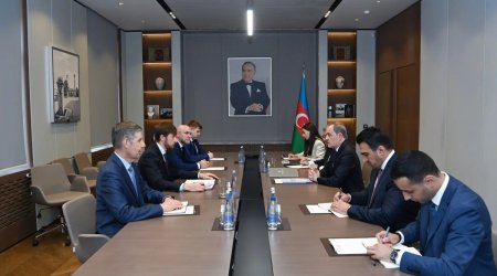 Ceyhun Bayramov Putinin köməkçisini qəbul etdi - FOTO