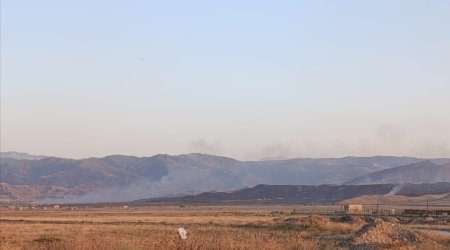 Cəbrayılın üç kəndində yanğın başladı - FOTO