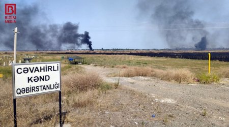 Ağdamda yanğının arealı GENİŞLƏNİR &ndash; Beş kəndə YAYILDI &ndash; FOTO