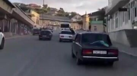 Toy karvanında xuliqanlıq edən sürücülər saxlanıldı &ndash; VİDEO