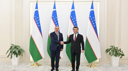 Azərbaycanın Özbəkistandakı yeni səfiri etimadnaməsinin surətini təqdim etdi &ndash; FOTO