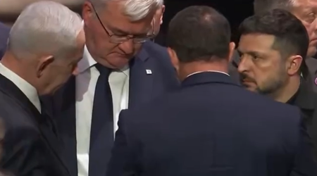 Zelenski Netanyahu ilə Ağ Evdə qısa söhbət etdi &ndash; VİDEO