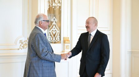 İlham Əliyev Dünya Güləş Birliyinin prezidentini qəbul etdi &ndash; FOTO