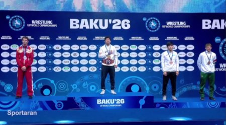 Bakıda qızıl medal qazanan erməni güləşçi: &ldquo;Azərbaycana təşəkkür edirəm&rdquo;