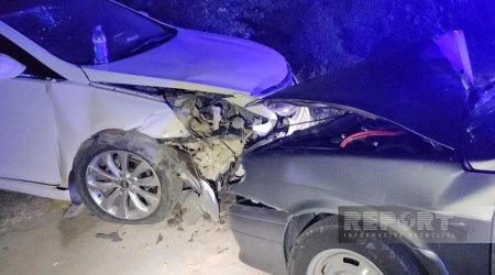 Göygöldə avtomobillər toqquşdu: 3 yaralı var - FOTO