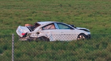 Masallıda qəza: Sürücüsü qadın olan "Chevrolet" dərəyə yuvarlandı - FOTO - VİDEO