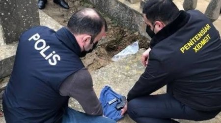 Birgə ƏMƏLİYYAT: Məhkumun torpağa basdıraraq gizlətdiyi silah aşkarlandı - FOTO