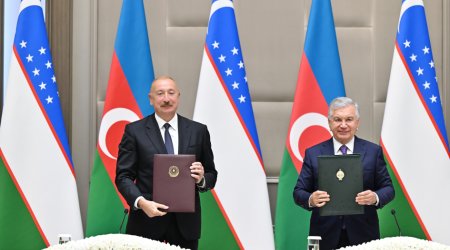 Azərbaycan-Özbəkistan sənədləri İMZALANDI &ndash; FOTO/VİDEO