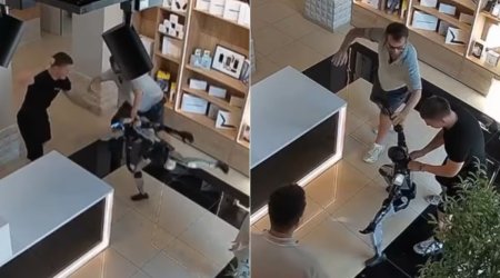 Mağazada robot müştəriyə hücum etdi &ndash; VİDEO