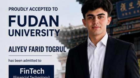 17 yaşlı Fərid Çinin reytinqli universitetində təhsil alacaq - FOTO